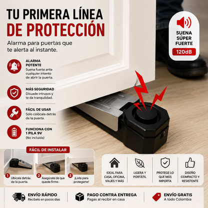 GUARDSTEP™ – Tope de Puerta con Alarma de Seguridad